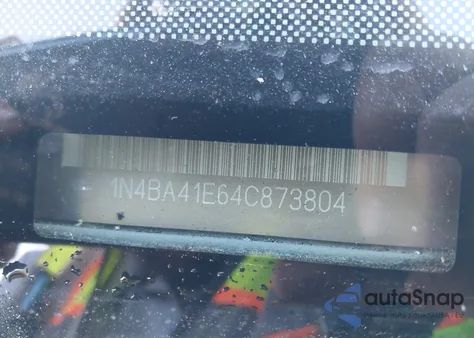 2004 Nissan Maxima 3.5 Sl z USA, uszkodzony, nr VIN 1N4BA41E64C873804